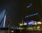 lasershow op KPN gebouw te Rotterdam